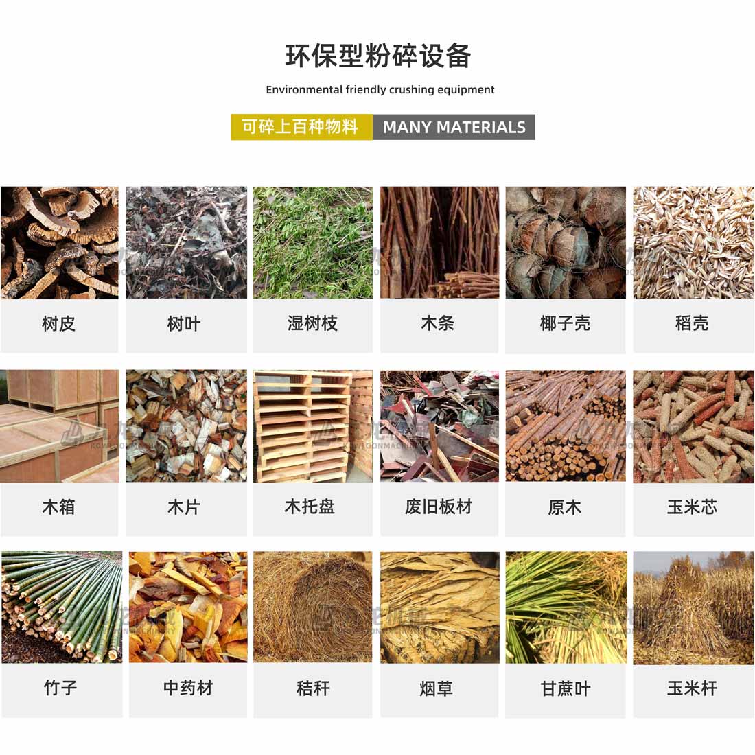 木材粉碎機(jī)應(yīng)用物料 木材粉碎機(jī)應(yīng)用物料
